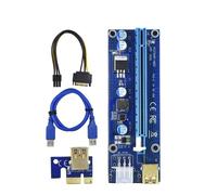 PCI-E Riser 009S - Adaptateur 16x vers 1x avec USB 3.0 et alimentation 6-PIN pour l'exploitation minière et l'expansion des GPU