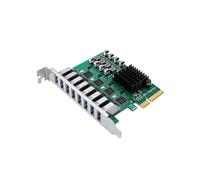 PCI-e X4 3.0 para 4 Canais 8 Portas USB 3.2 Gen1 Placa de Expansão 5Gbps Adaptador Controlador PC Mesa