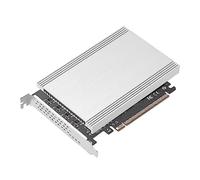 PCI-E4.0 X16 vers 4 ports M.2 SSD NVME Solid State Adapter Card Computer Slots - Dissipation de la chaleur pour carte réseau