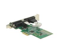Delock 89555 2 ports Carte enfichable sérielle PCI-Express, RS232 PCIe x1