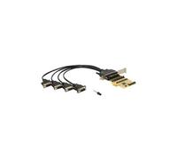 DELOCK 89447 - 4 ports, série, carte PCIe, avec alimentation électrique
