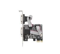 PCI Express Dual Serial DB9 RS232 2 Carte d'adaptateur de contrôleur de Port à Haute Vitesse pour POS ATM Linux