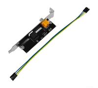 PCI Express SPDIF Carte son optique coaxiale pour carte mère AC3 pour dts 7.1 Sortie audio numérique Carte fille Noir