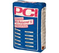 PCI Polycret 5 Enduit Béton 25 kg pour Murs et Plafond 1-5 mm