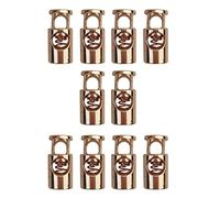 PciDinFo 10 Attaches Métalliques à Ressort pour Cordon élastique à Un Trou, avec Clip de Fermeture, pour Lanières de Bagages.