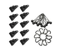 PciDinFo 10 Piquets de Tente en pour Fixer Les Bâches en Toile, Les Auvents, Les Bâches de Camping et Les Couvertures de Bateau.