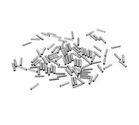 PciDinFo 100 Manchons de Sertissage en Cuivre à Simple Corps de 8 Mm pour Fil de Pêche, 1,8x8mm