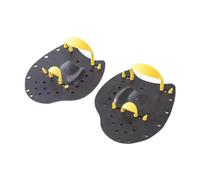 PciDinFo 2 Pièces Palmes de Natation Gants de Natation Accessoires Entraînement Aquatique Pagaies Natation Drainage Confort en PP Silicone Adaptées pour Nageu, Yellow L
