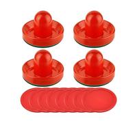 PciDinFo 4 Poussoirs pour Palets de Hockey sur Air. Accessoires de Rechange pour Palets et Crosses de Hockey sur Air de Table. Famille, Rouge