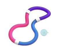 PciDinFo Anneau D'entraînement Pliable, Conception Adaptée à La Taille, Cercle à Ressort Souple Créatif, Cerceau Lesté pour La Taille et Le Ventre pour Fem, Rose avec 0.9 Kg