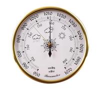 PciDinFo Baromètre de Pêche Manomètre Automatique Outil de Prévision Météo Indicateur avec Double Pointeur de Comparaison Adapté pour Bateaux et Activités, Visage Blanc