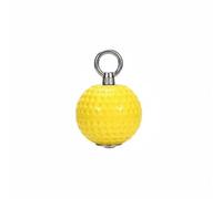 PciDinFo Boule d'Entraînement Poignet Poignée Musculation Grip Élément Acier PU Raffiné Groove Résistance Multifonction pour Athlète Sportif Escalade Salle, 7CM, Balle PU Jaune+Boîte