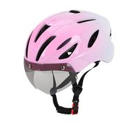 PciDinFo Casque de Vélo avec Visière, Casque de Vélo, Casquette de Cycliste, Confort Optimal, Tour de Tête Ajustable, Léger, Pare-Brise Amovible pour Hommes et, Rose