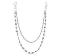 PciDinFo Chaîne de Pantalon Double Couche, Accessoire de Mode, Métal Décoratif, Convient Aux Scènes Créatives et Aux Rassemblements Sociaux Urbain