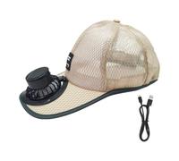 PciDinFo Chapeau de Soleil avec Ventilateur Intégré pour Une Protection Solaire Optimale, Chapeau de Pêche, Capuche Ajustable, En Polyester, Ventilation Idéale, Jaune