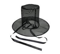 PciDinFo Chapeau de Sorcière en Résille Noire pour Halloween, Idéal pour Un Spectacle de Carnaval Masqué.
