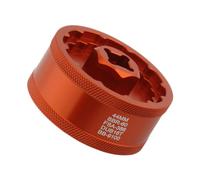 PciDinFo oîtier de Pédalier 5 en 1 pour Vélo, Outil Extracteur de Cuvettes de Pédalier, en Alliage D'aluminium avec Surface Antidérapante, Idéale Po, Orange