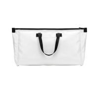 PciDinFo Conteneur de Pêche Sac Étanche Isotherme Transport Organisation Fermeture Éclair Poignée Filet Adapté Pêcheurs Campeurs Pique-Nique Transport Fruits de Mer, Blanc, Longue 25L