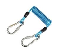 PciDinFo Cordon de Plongée Rétractable en Spirale avec Ressort, Boucle de Déclenchement, Idéal pour La Navigation de Plaisance, La Chasse et Le Camping, Bleu