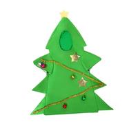 PciDinFo Costume Sapin de Noël Enfant Déguisement Amusant Tenue Polyester Accessoires Cosplay Capuche Adapté Fêtes Anniversaires Spectacles Scènes Performances, S à M