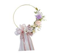 PciDinFo Couronne de Fleurs Artificielles En Forme de Cercle, Idéale pour Décorer Un Mur Au Printemps Ou En été (bricolage).