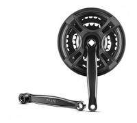 PciDinFo Crank Arm Ensemble Pédalier Carré Bras de Manivelle Vélo Haute Stabilité Grâce aux Dents Épaisses Conception Robuste pour Usage Quotidien Adapté, 170 Mm, Manivelle Gauche + Plateau Droit