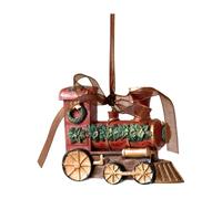 PciDinFo de Sapin de Noël Décoration Résine Ornement 3D Petit Statuette Finition Polie Convient à La Maison Voiture Réception, Locomotive