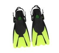 PciDinFo Deux Paires de Palmes de Plongée/Snorkeling en Matériau Souple avec Sangles Réglables. Compactes et Faciles à Transporter, Elles sont Idéales pour La, Vert, L