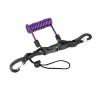 PciDinFo Dragonne de Caméra sous-Marine Dragonne Élastique Caméra Système Fixation Rapide Double Clip Prévention Perte Ergonomique en Nylon et Acier Adaptée, Violet Transparent