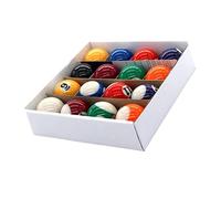PciDinFo Ensemble de 16 Mini Boules de Billard en Résine, Jouets pour Enfants, Petites Boules de Billard de 25 Mm, écologiques, pour Les Loisirs et Les Sports.