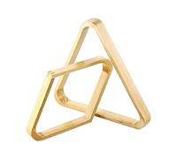 PciDinFo Ensemble de 2 Triangles pour Boules de Billard, avec Support en Forme de Diamant pour La Boule 8. Accessoires de Sport, Brun