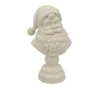 PciDinFo Figurine de Père Noël En Résine, Sculpture Décorative Faite Main, Idéale pour Décorer Une Table, Un Salon, Une Cuisine Ou Un Sapin de Noël, 10x10x27cm