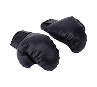 PciDinFo Gants de Boxe, Mitaines de Muay Thaï en Cuir PU, équipement de Sparring et de Kickboxing, Gants de Sport pour Adultes et Enfants, Muay Thaï, Enfant Noir