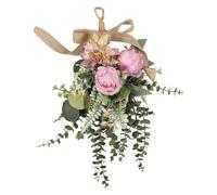 PciDinFo Guirlande de Fleurs avec Une Couronne de Fleurs Robuste en Forme de Larme à Suspendre, Idéale pour Les Fenêtres, Les Jardins, Les Bureaux Ou Les Hôtel, Violet