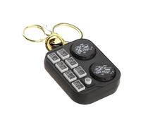 PciDinFo Instrument Porte-clés DJ Musical avec Pendentif Lumineux Support pour Sac à Main Accessoire pour Porte-Monnaie Décoration pour Clés Matériau PP Résist, Noir