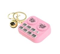 PciDinFo Instrument Porte-clés DJ Musical avec Pendentif Lumineux Support pour Sac à Main Accessoire pour Porte-Monnaie Décoration pour Clés Matériau PP Résist, Rose