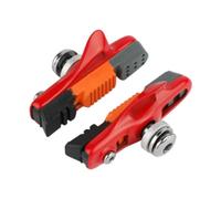 PciDinFo Jeu de 2 Plaquettes de Frein pour Vélo Cruiser (Roues Avant et Arrière), Rouge