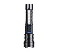 PciDinFo Lampe Portable LED Compacte Aluminium Alliage Étanche Focus Ajustable Adaptée aux Camping Pêche Trekking Activités d'urgence, 1200mAh