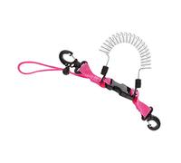 PciDinFo Longe de Plongée Câble Spiralé Sangle Élastique Mousqueton Torsadé Boucle Amovible Matériau Adaptée pour Plongée Activités, Rose B, 27 x 2,5 cm