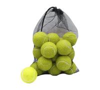 PciDinFo Lot de 18 Balles de Tennis en Caoutchouc Résistant avec Feutre. Idéales pour Les Exercices avec Enfants, Adultes, Chiens et pour Le Sport, Jaune