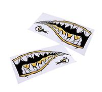 PciDinFo Lot de 2 Autocollants pour La Pêche en Kayak, Jaune, 36.5x14cm