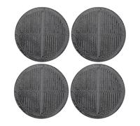 PciDinFo Lot de 4 de Semelles de Chaussures Auto-adhésives En TPU pour Sols Insonorisés, Réparation Sûre, Adaptées à Une Utilisation dans Divers En, Noir