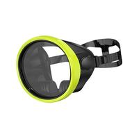 PciDinFo Lunettes de Plongée, de Natation, Anti-buée, Confortables, Grand Volume, Portables, en Silicone et Verre pour L'apnée, Verres Transparents, Jaune Fluo