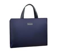 PciDinFo Mallette pour Homme Sac Ordinateur Sacoche Porte-Documents Bandoulière Résistante Grande Capacité Double Couche Poignée Douce Adaptée Au Bureau Affair, Bleu, Tissu