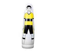 PciDinFo Mannequin Gonflable D'entraînement de Football, équipement D'entraînement de Boxe, Mannequin d'obstacles pour L'entraînement Aux Coups, Jaune