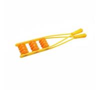 PciDinFo Massage Hammer Dispositif Massage Manuel Rouleaux Modulables Poignée Ergonomique Soulage Tensions Corporelles Solution Relaxante Adaptée aux Adultes Séances de Récupération, Jaune 24 Roues