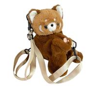 PciDinFo Panda Sac à Dos Peluche Cartable École Sac Bandoulière Doudou Souple Rangement Ajustable Adapté aux Enfants Adolescents Adultes Sortie Shopping, Je