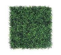 PciDinFo Panneau de Gazon Artificiel Tapis de Pelouse Faux Plantes Mat de Feuilles Mur Décoratif Montage Facile Matériau Solide Convient pour Cadeau Bureau Cha, 25cmX25cm