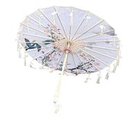 PciDinFo Parapluie Chinois, Parapluie en Soie Fait Main pour Fêtes, Spectacles, Représentations de Danse, Style H