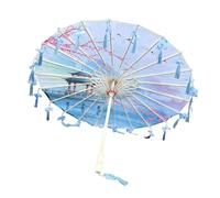 PciDinFo Parapluie Chinois, Parapluie en Soie Fait Main pour Fêtes, Spectacles, Représentations de Danse, Style F